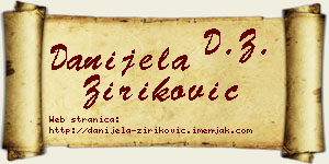 Danijela Ziriković vizit kartica